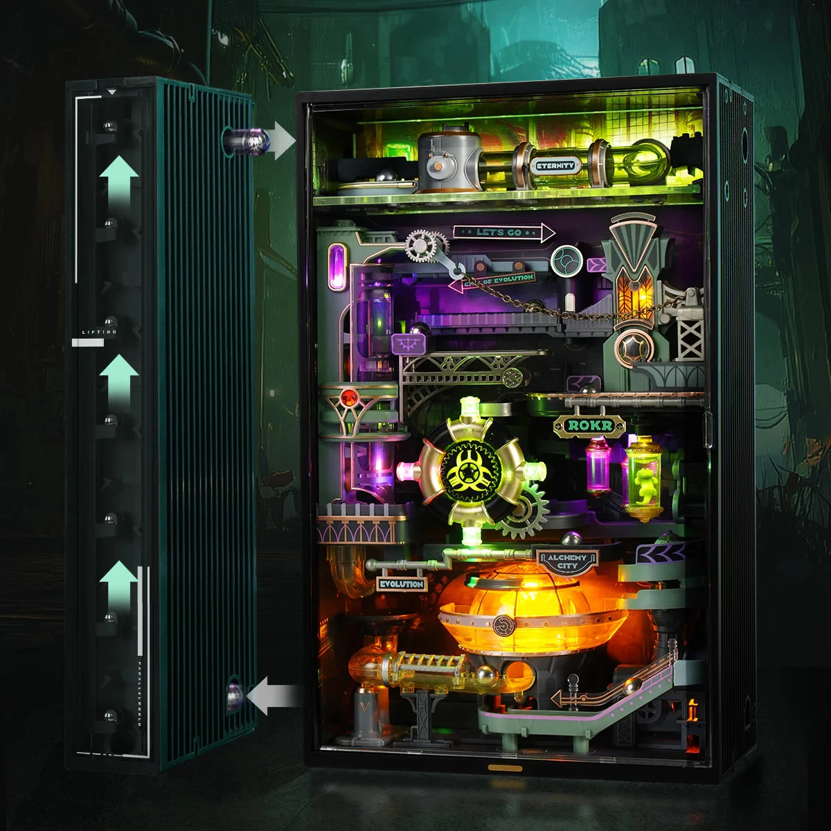 Alchemy City MR04S Mechanical Marble Run 3D