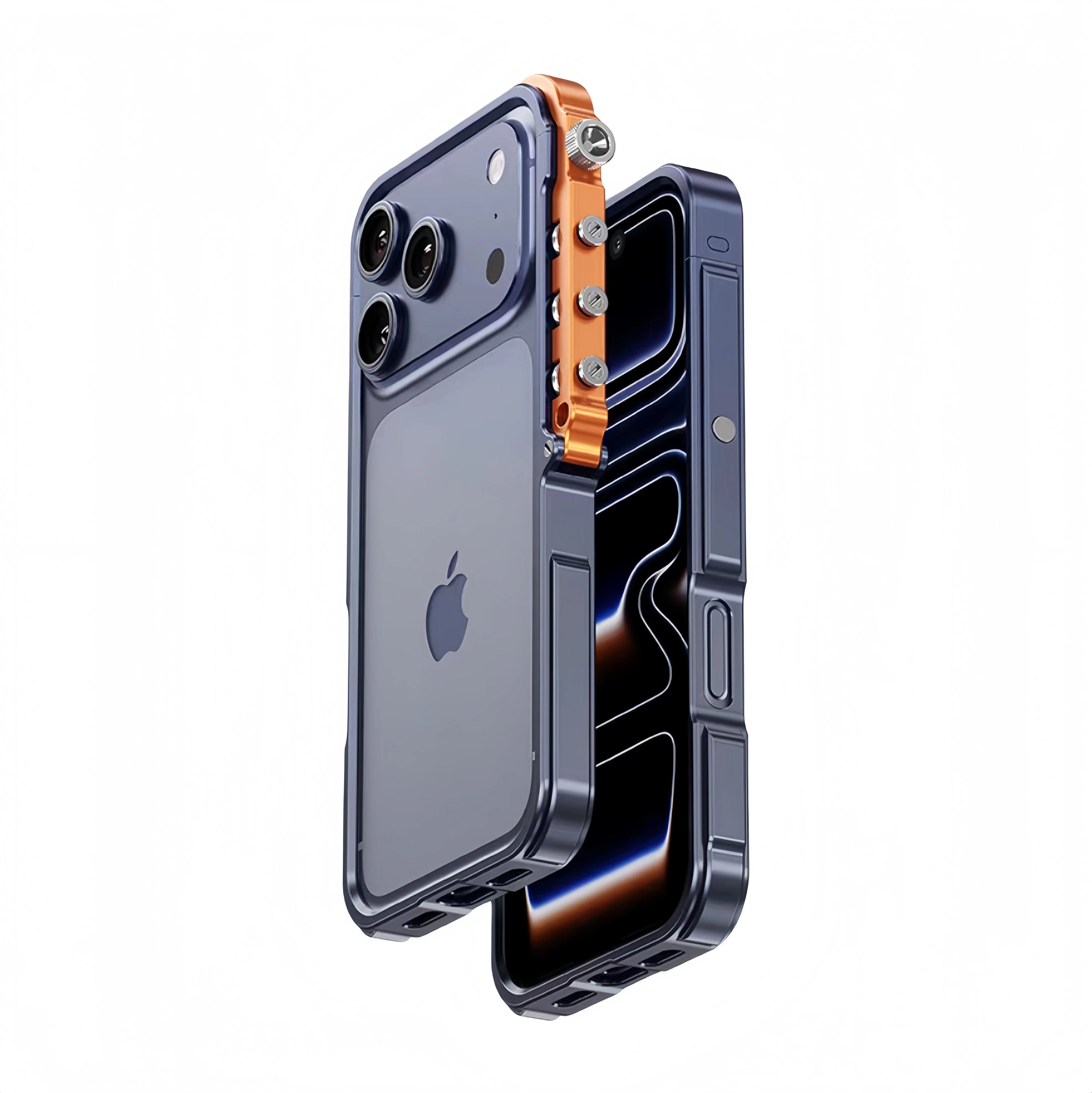 Aluminum Alloy Frame Case for iPhone Cyberpunk