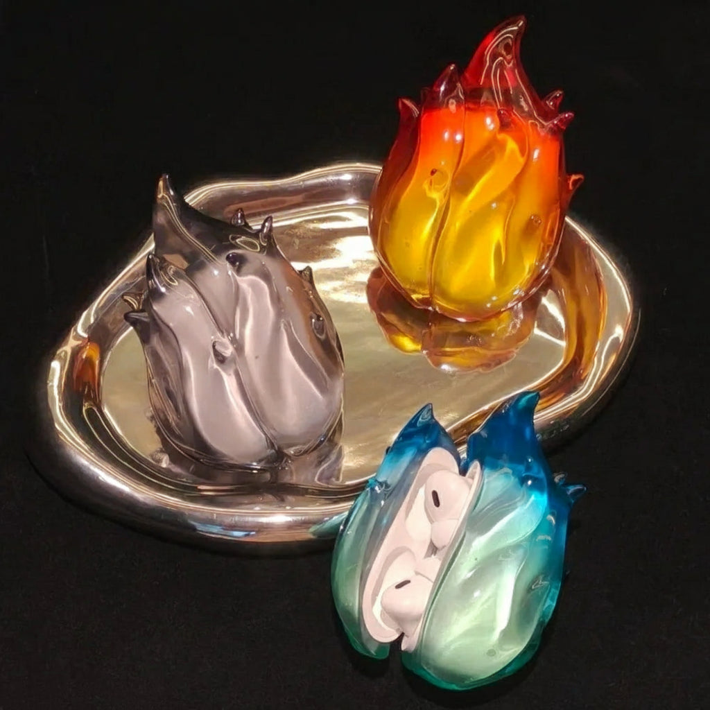 Flame AirPods Case 3D Resin Fire Design Protective Cover