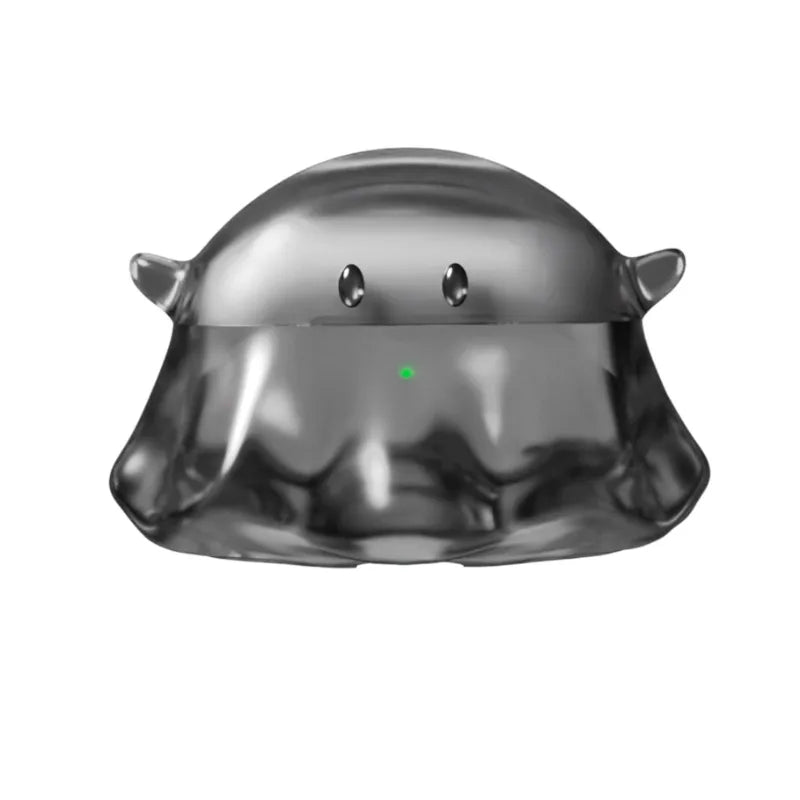 Cute Ghost Transparent AirPods Pro Case Anti-Drop Silicone Cover