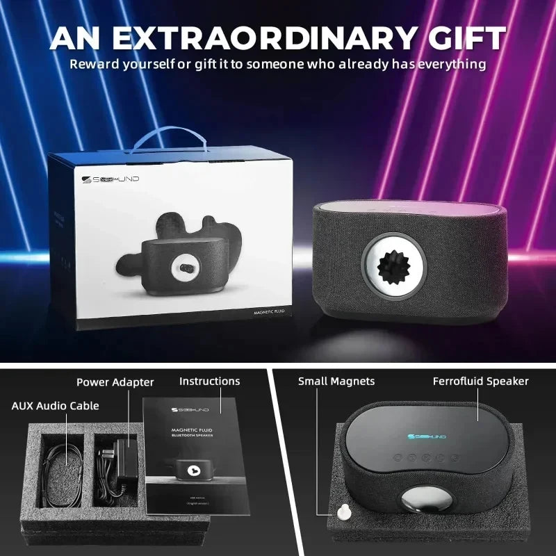 Dancing Ferrofluid Bluetooth Speaker Wireless Charger