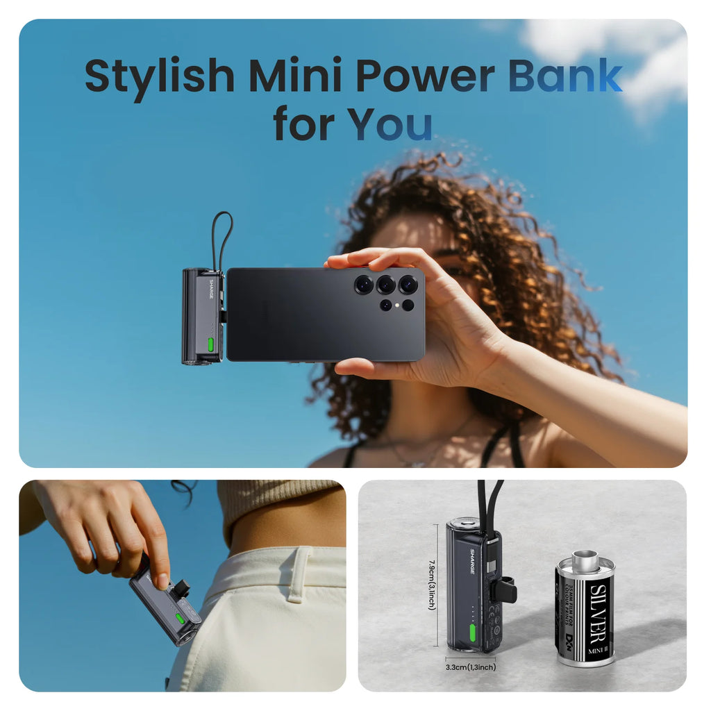 SHARGE Flow Mini 2 Portable Charger 22.5W 5000mAh
