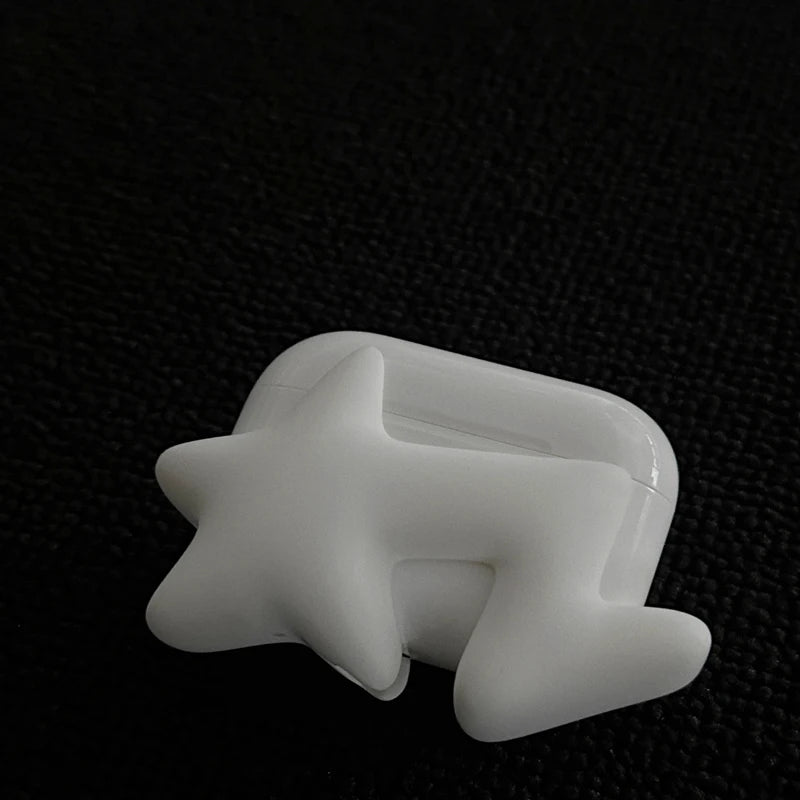 Star Pattern Silicone AirPods Case Design