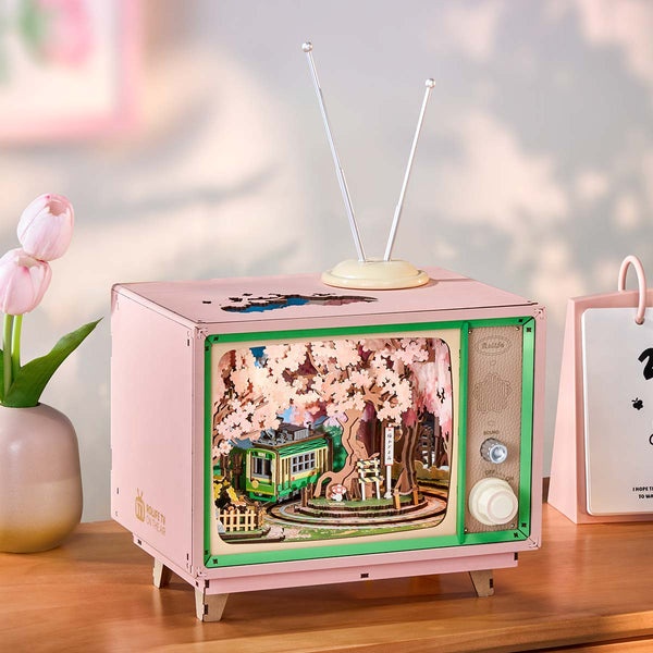 Rolife Sakura Dreamy Tour DIY Music Box 3D Wooden Puzzle