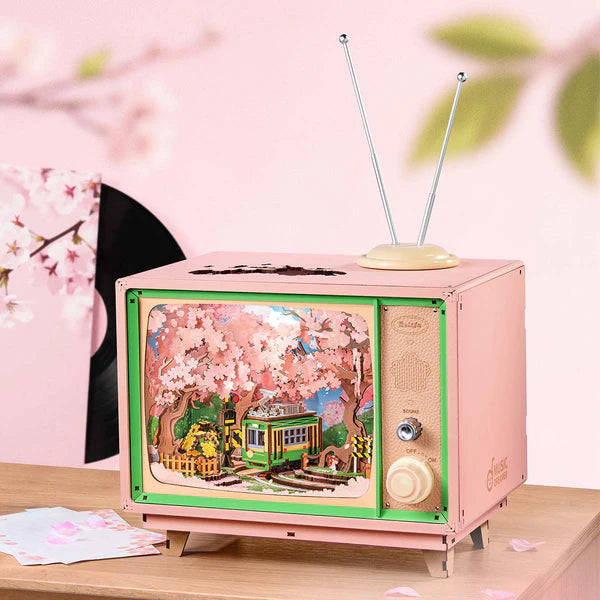 Rolife Sakura Dreamy Tour DIY Music Box 3D Wooden Puzzle