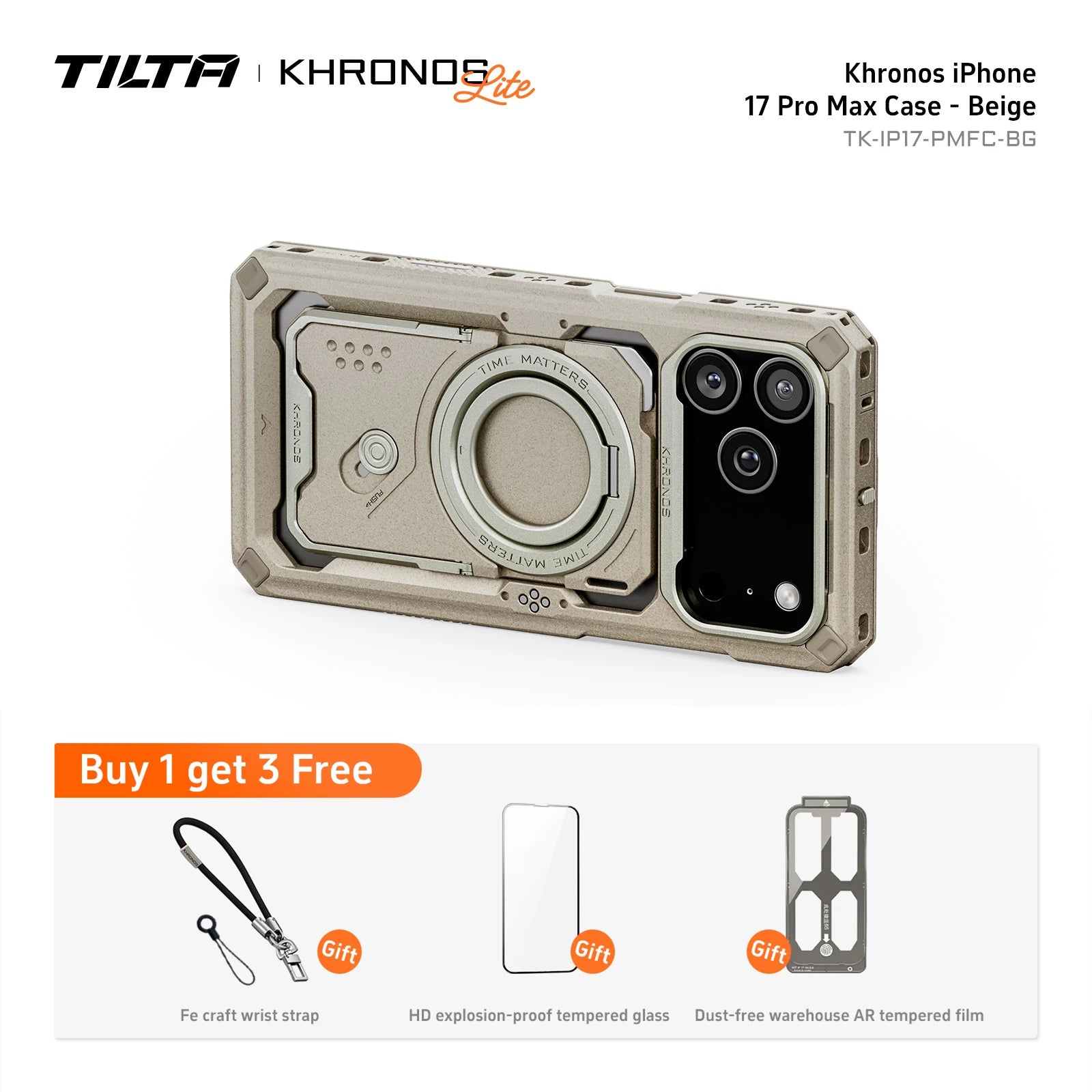 TILTA Khronos Classic Cage Kit for iPhone 17 Pro/Max Case
