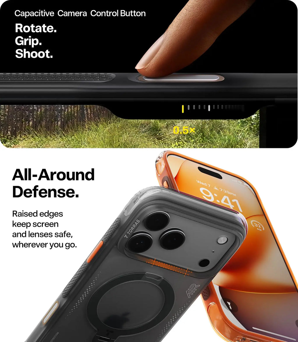 TORRAS Q3 Air Ostand for iPhone Case