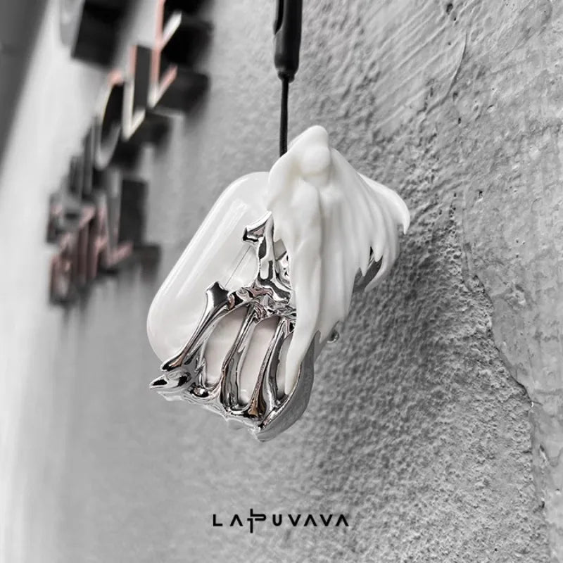 Skeleton Wings AirPods Case with Silicone Cover