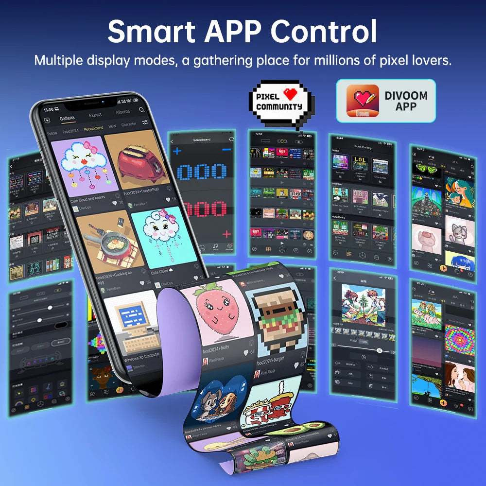 Divoom Times Gate Crypto and Stock Tracker