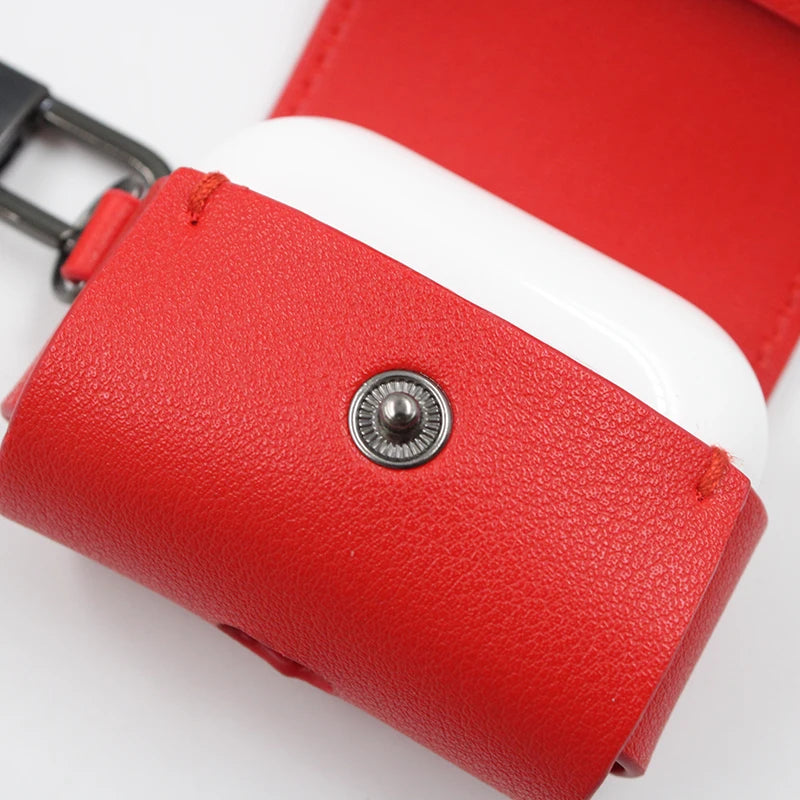 Premium Leather AirPods Pro Case with Wrist Strap