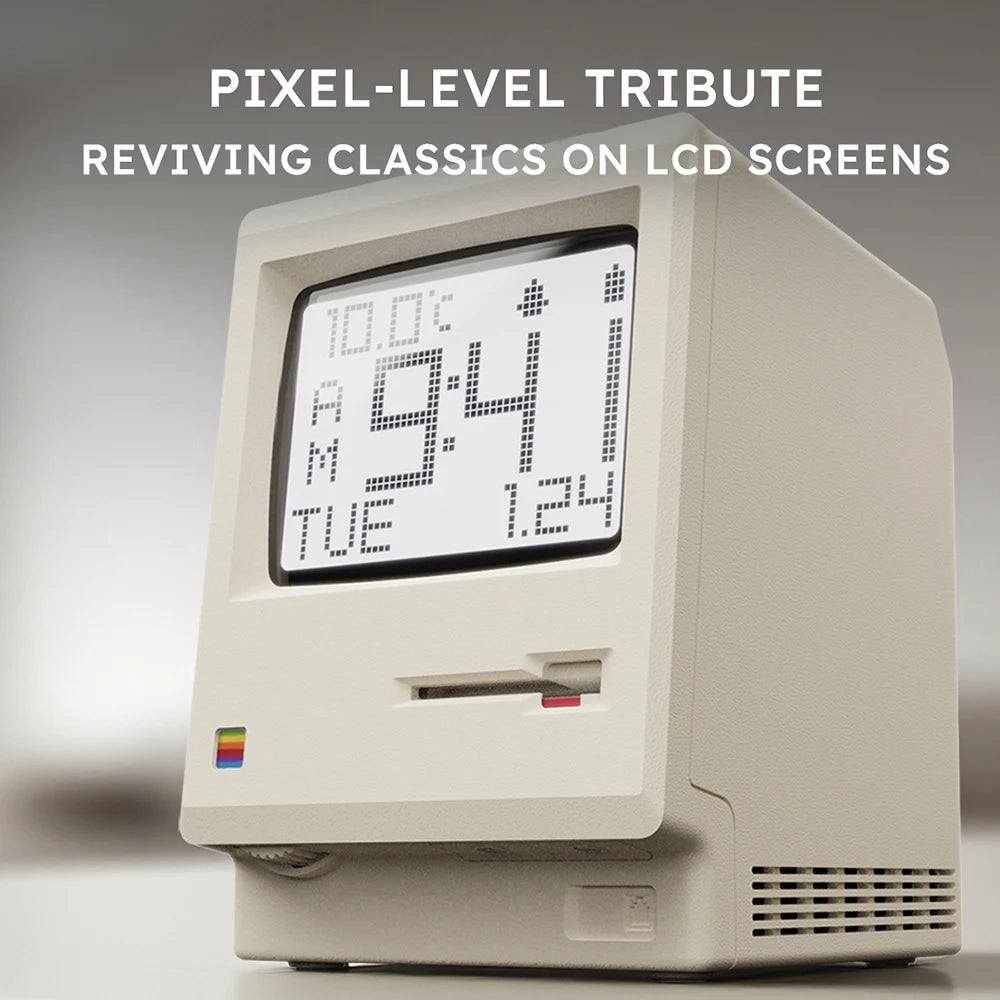 RayCue Maclock Retro Pixel Alarm Clock