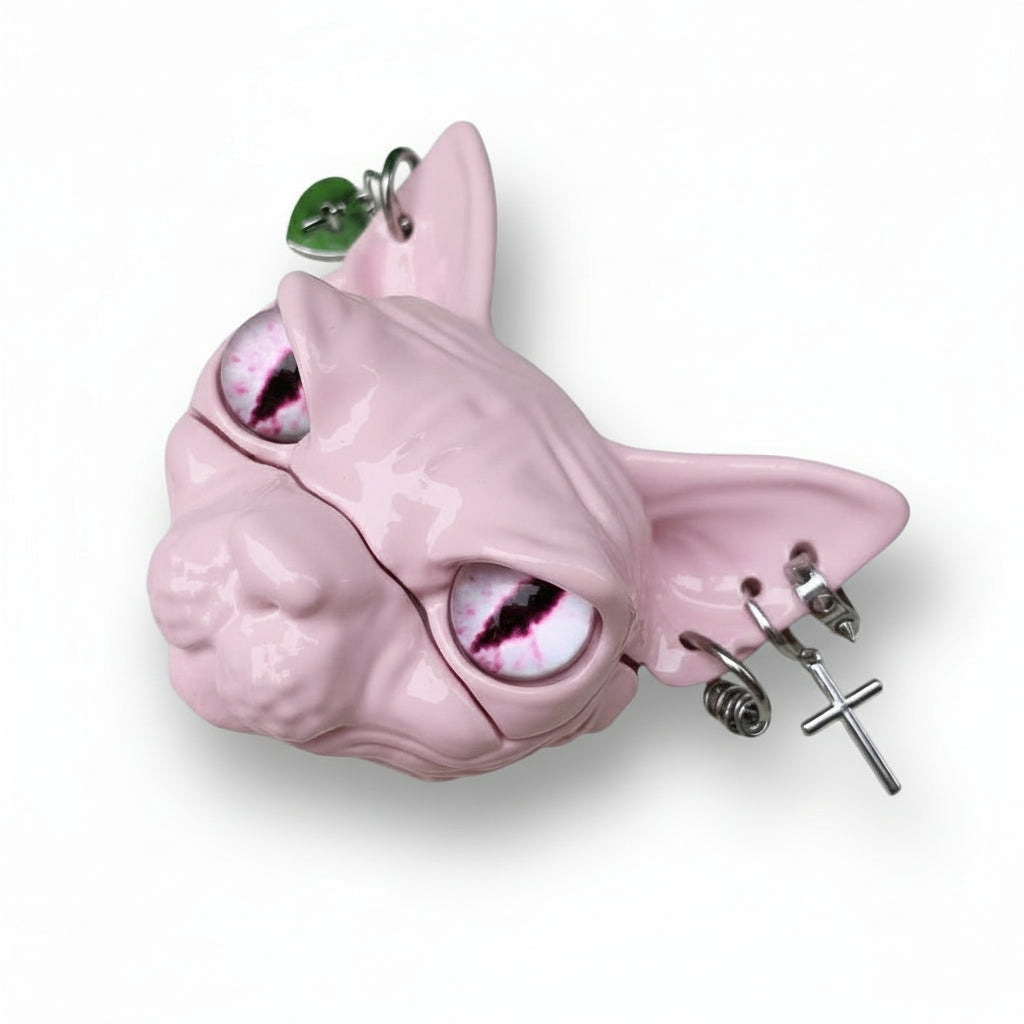 Egyptian Punk Cat AirPods Case Customizable Resin Design