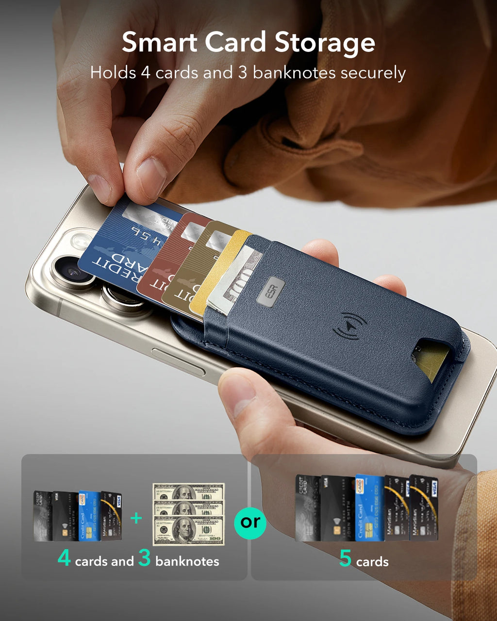 ESR Geo Wallet Boost (HaloLock) MagSafe with Find My