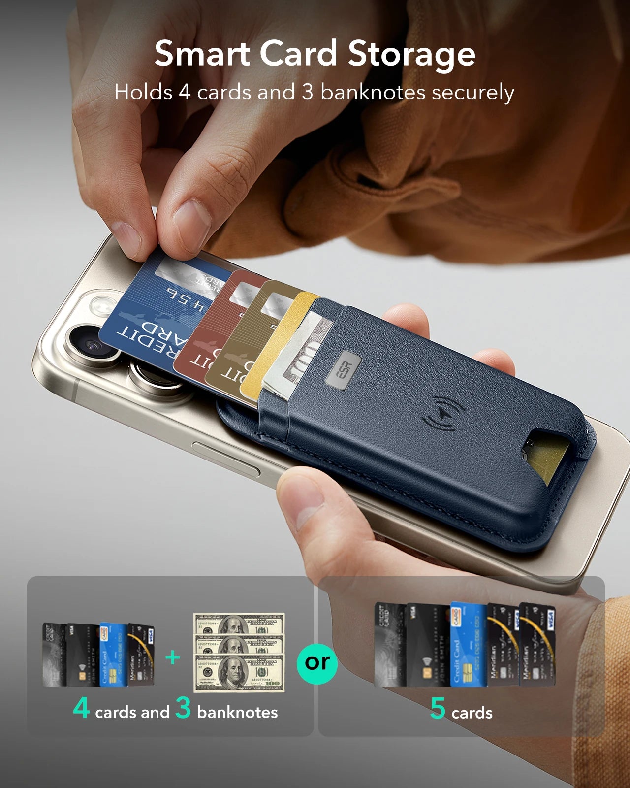 ESR Geo Wallet Boost (HaloLock) MagSafe with Find My