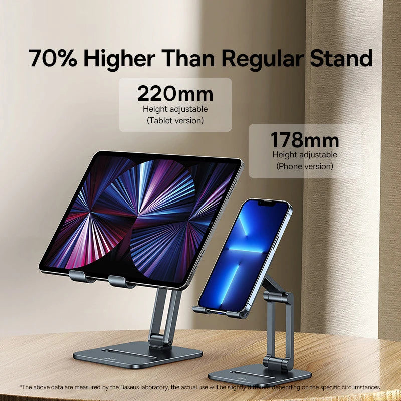 Baseus Phone Holder Stand Aluminum Foldable Tablet Stand for iPad and iPhone
