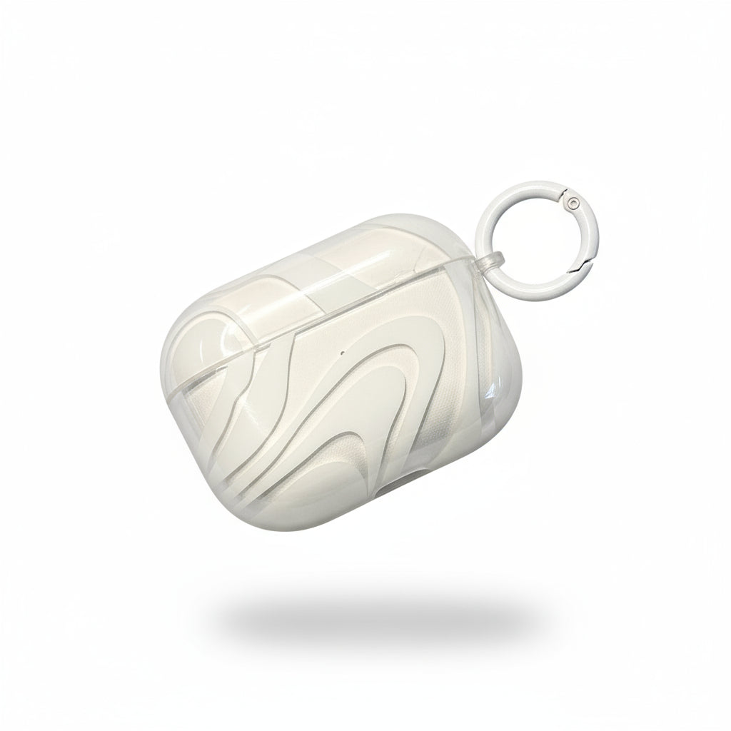 Clear Transparent AirPods Case with Keychain