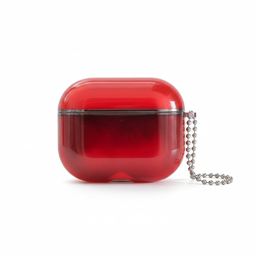 Glow-in-the-Dark Liquid Glitter AirPods Case - Moving Quicksand Design