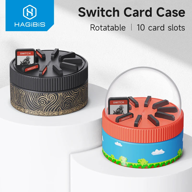 Switch Rotating Game Card Cover 10 Slots Creative Storage Holder