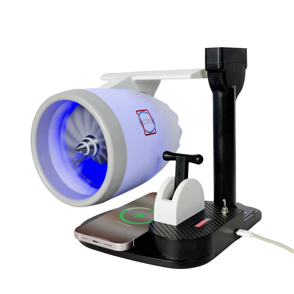 NIKOLATOY® Desktop JetFan Wireless Charging and Humidifier