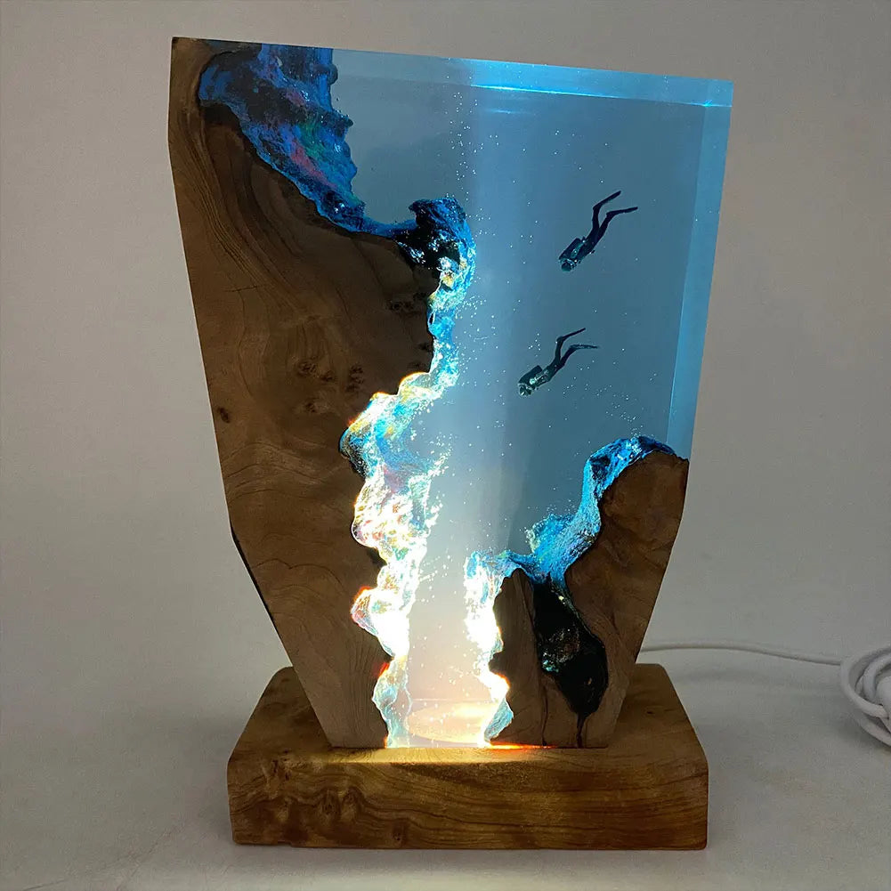 Deep Sea Diver Resin Table Lamp