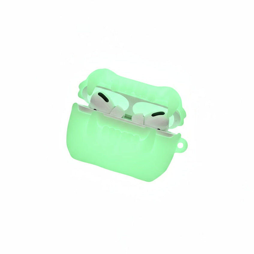 Glow in the Dark Tiger Tooth AirPods Case Silicone