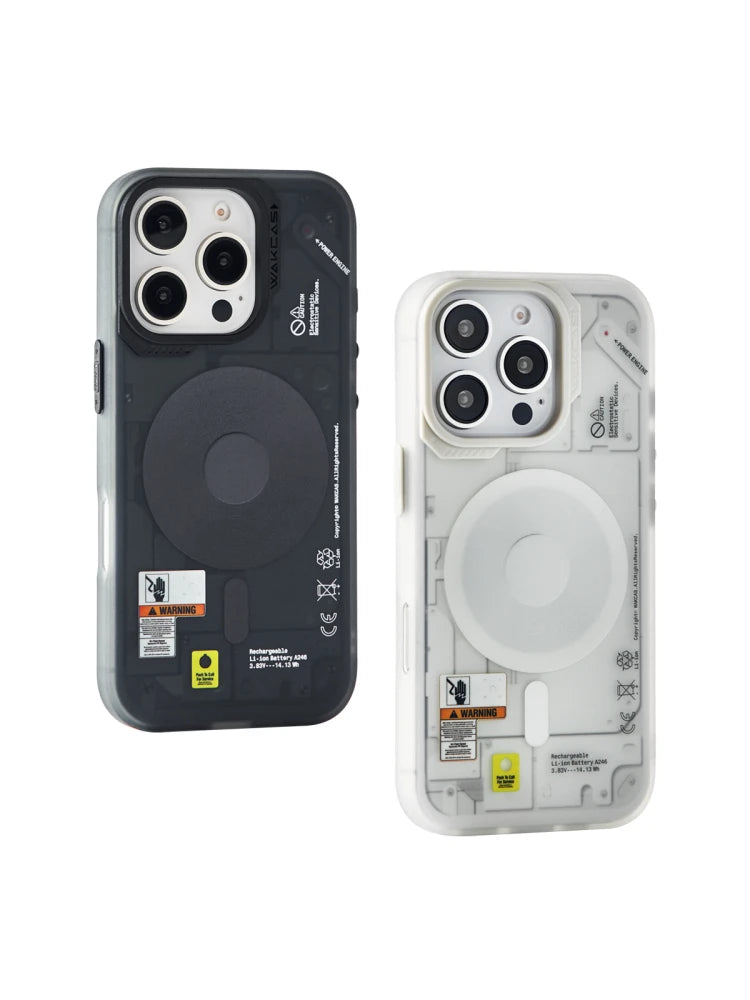 Wakcas Frosted Mechanical Anti-Drop Magnetic iPhone