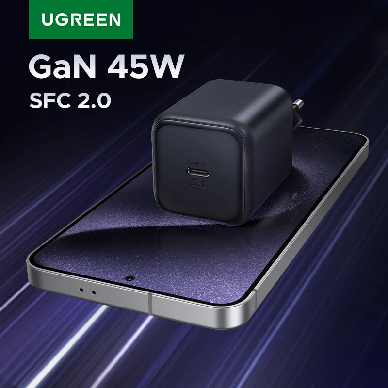 UGREEN 45W GaN Charger PD3.0 Fast Charger for iPhone
