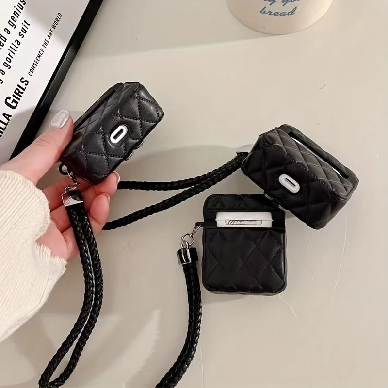 Pink Puffer Jacket AirPods Case - Soft Down Jacket Design with Hand Strap