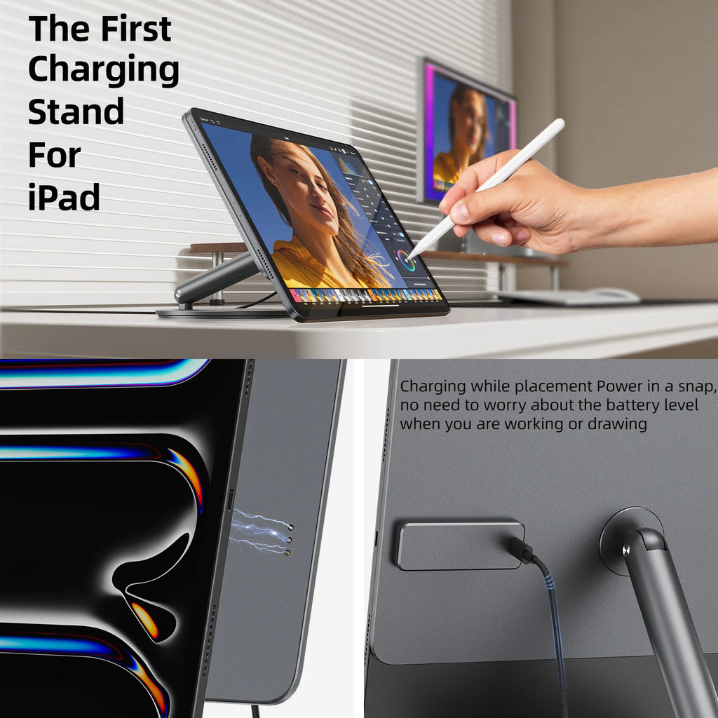 KUXIU X44 PRO Magnetic Wireless iPad Charging Stand 360