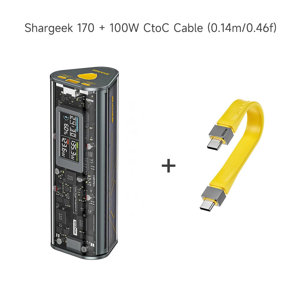 SHARGE 170 Power Bank 170W PD3.1 24000mAh