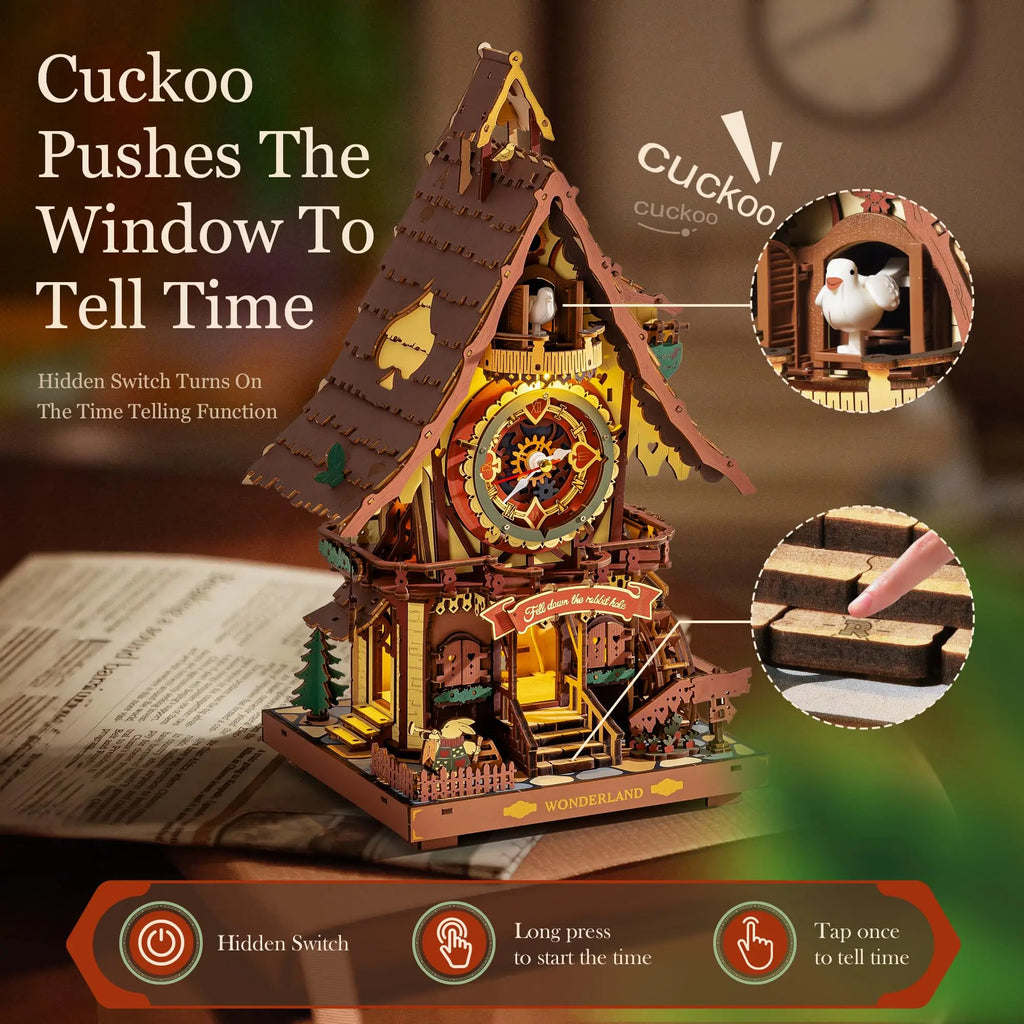 Cuckoo Clock Mechanical 3D Wooden Puzzle