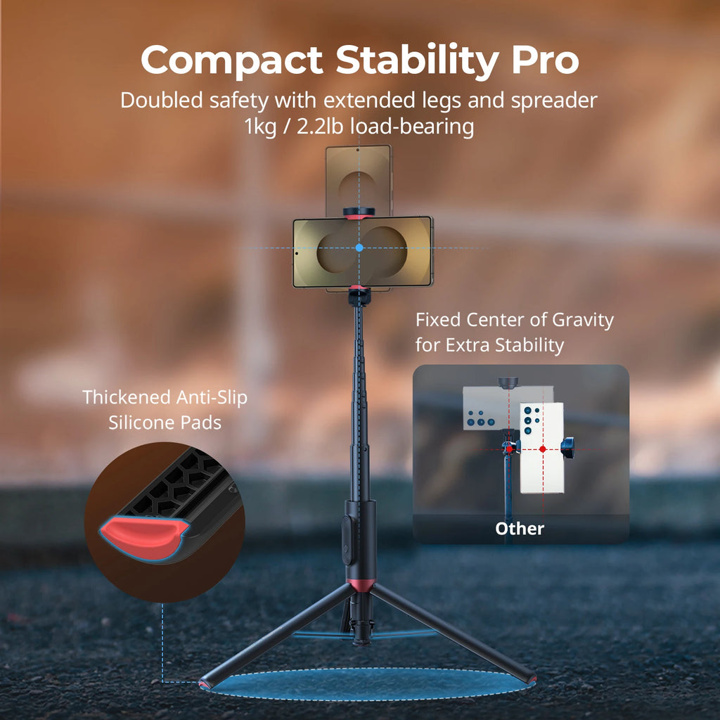 SmallRig x Drex Lee Boom ST30 One-Touch Deploy Selfie Stick Tripod