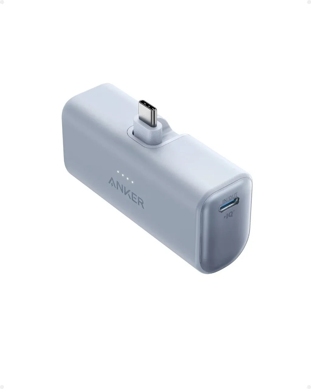 ANKER iPhone 16 Portable Charger, Nano Power Bank with Built-in USB C Connector, 5,000mAh Portable Charger 22.5W