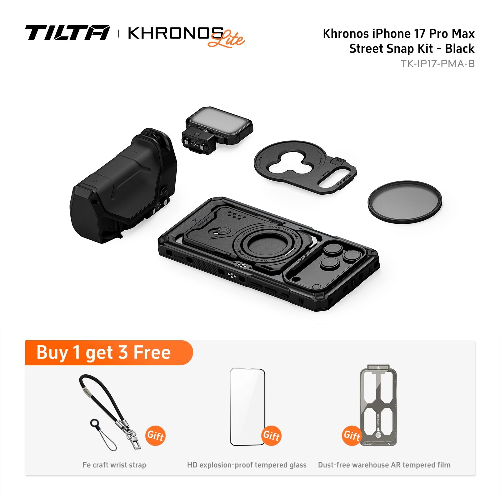 TILTA Khronos Classic Cage Kit for iPhone 17 Pro/Max Case