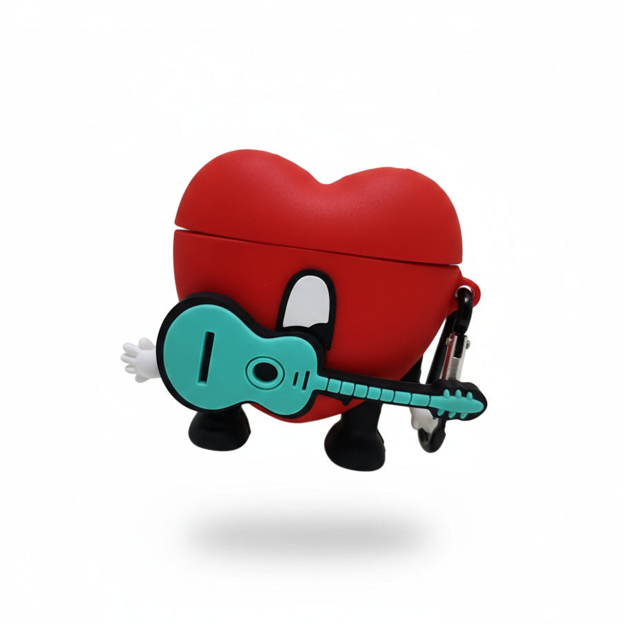 Bad Bunny AirPods Case Cartoon Silicone