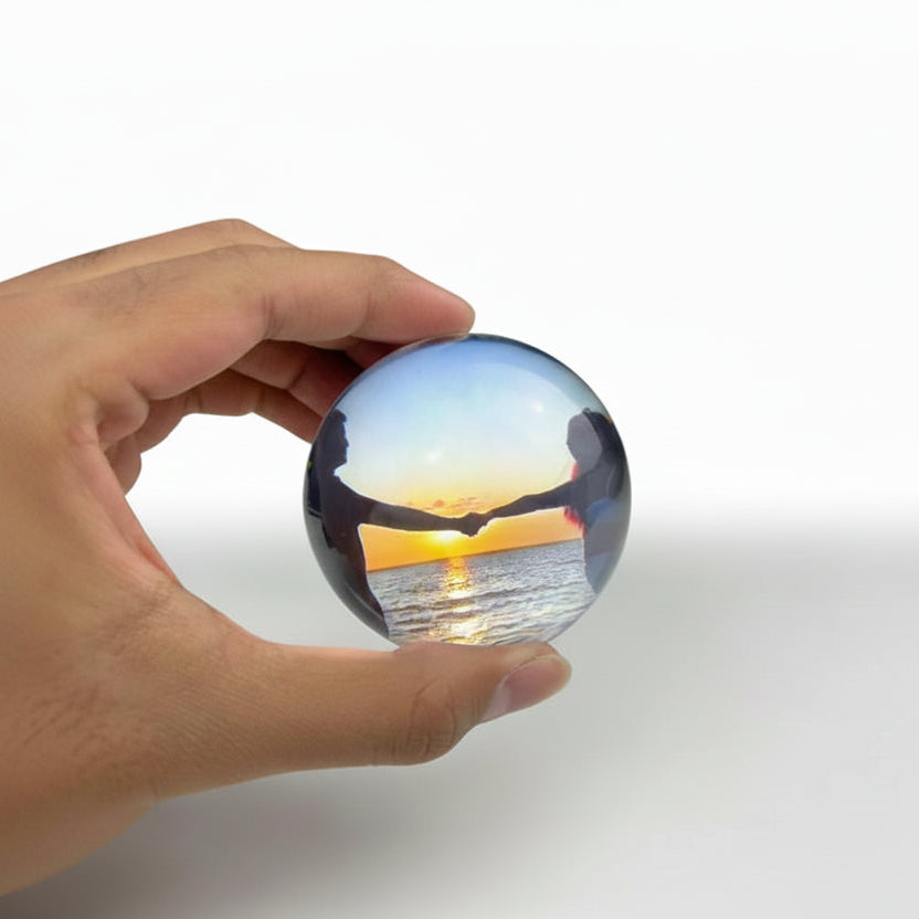 Magical Crystal Ball - Smart LED Display with Photo & Video Player