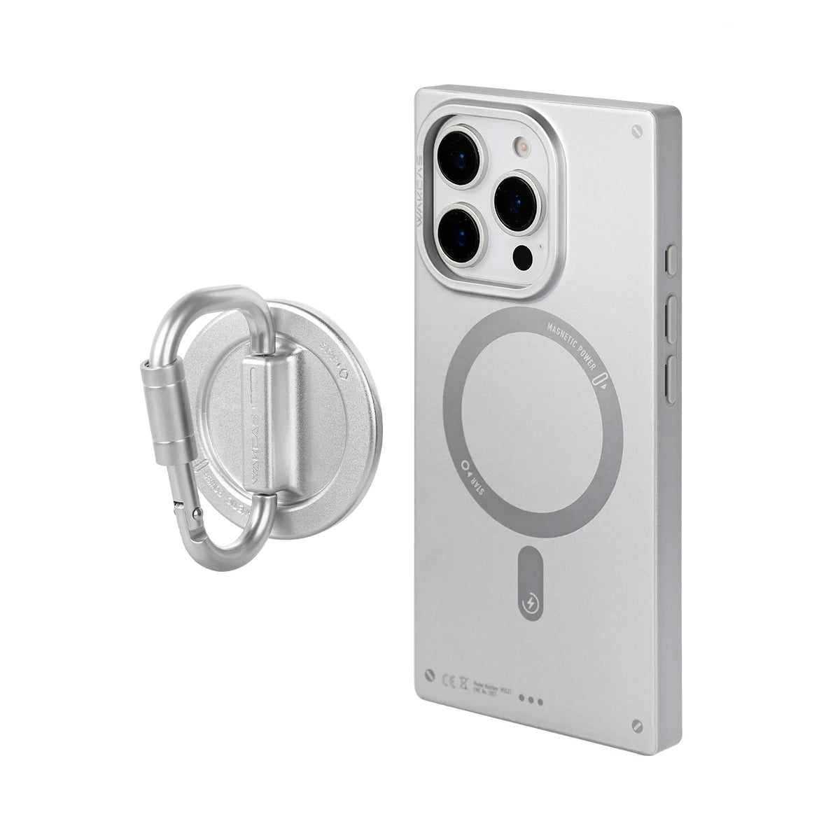 Wakcas Matte Magnetic Square iPhone Case