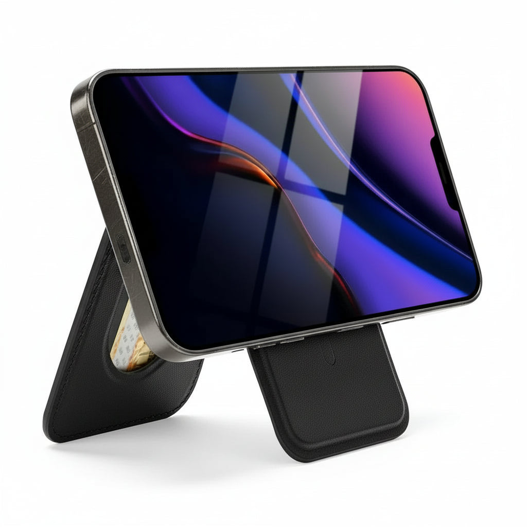 MagSafe Magnetic Flip Wallet Leather Card Holder