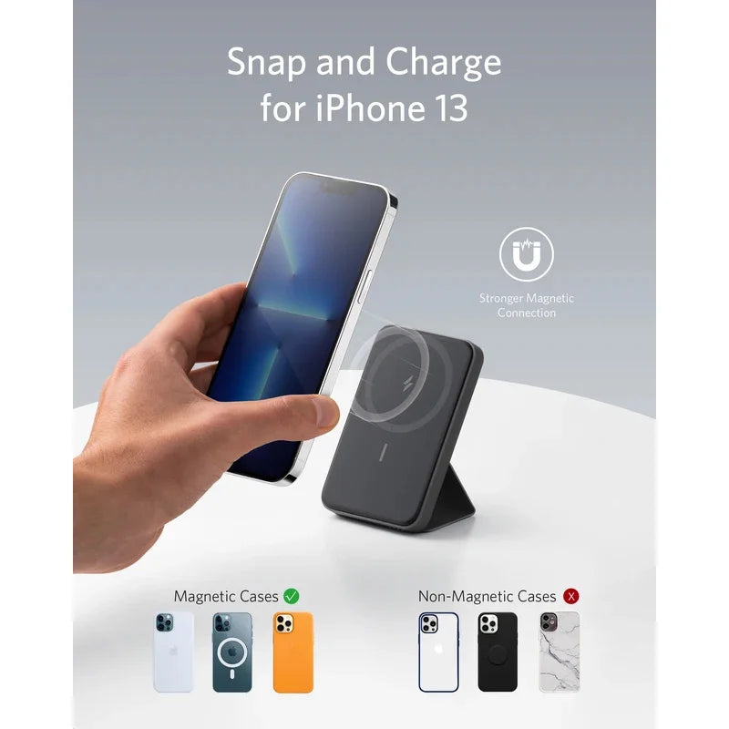 Anker 622 Magnetic Battery (MagGo), 5,000mAh Foldable Magnetic