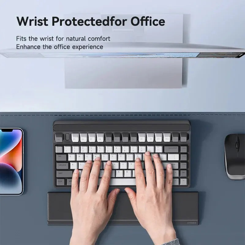 Keyboard Wrist Rest Pad with Storage Case