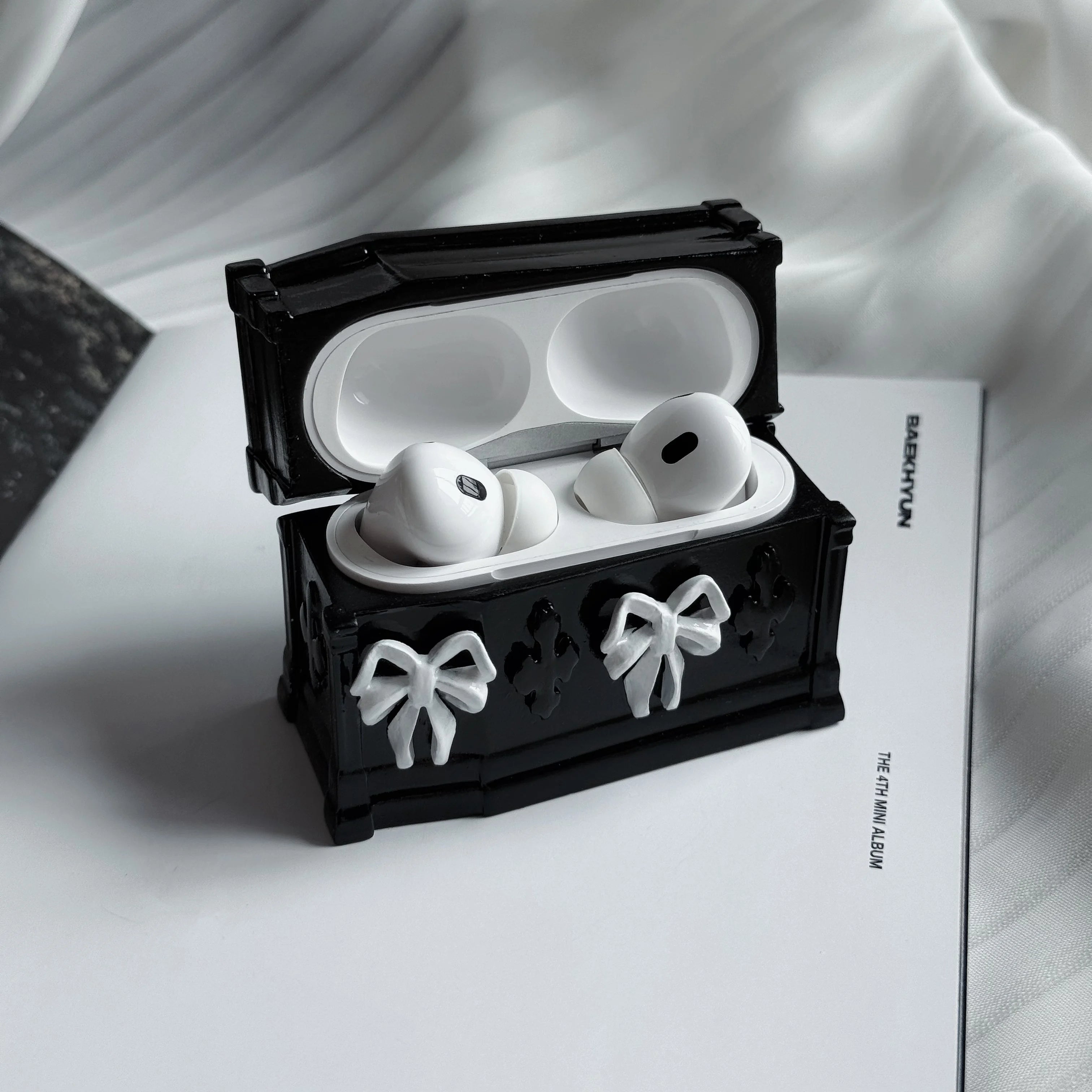 Gothic Coffin 3D Resin AirPods Case Customized