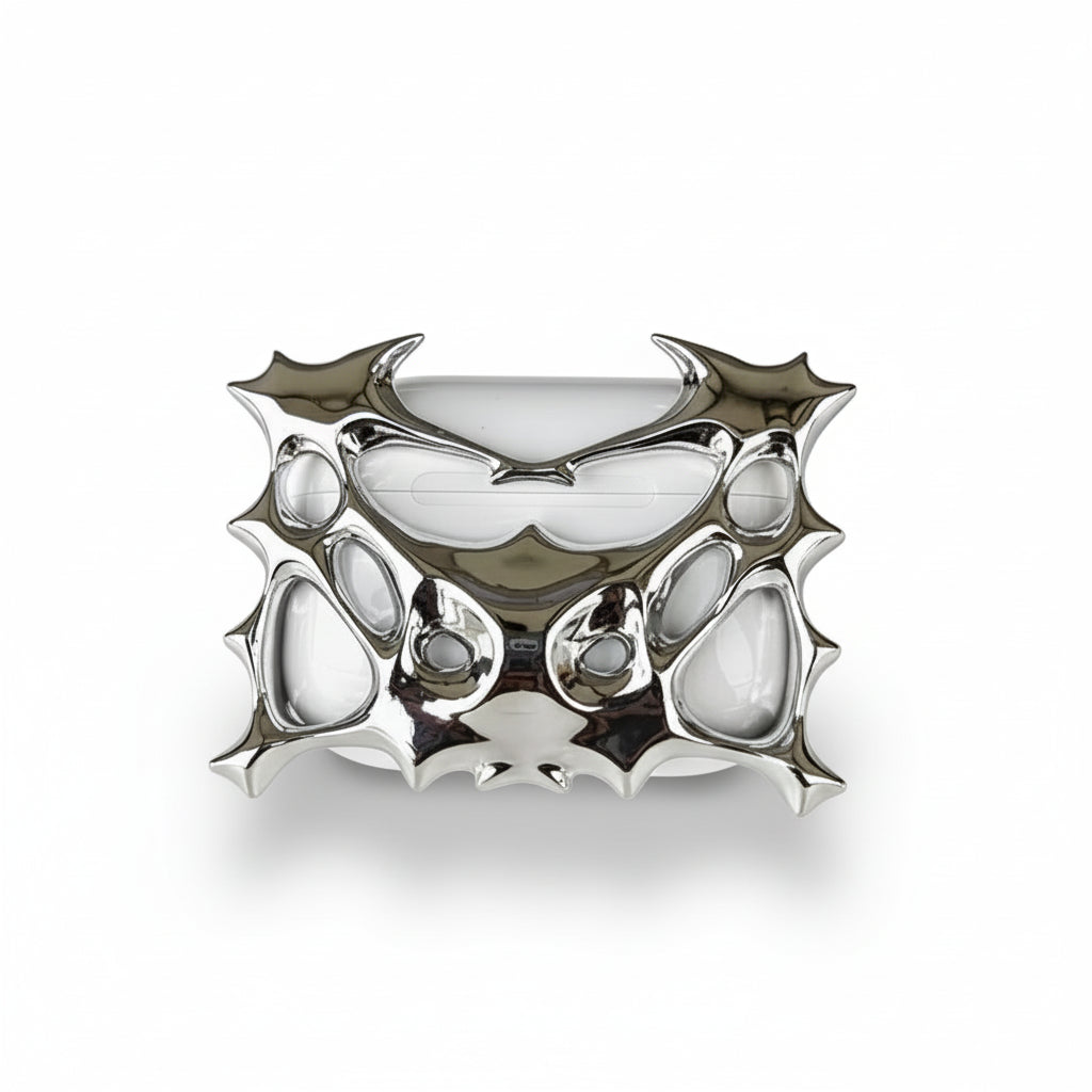 Spike Chrome AirPods Case Luxury Designer Edition