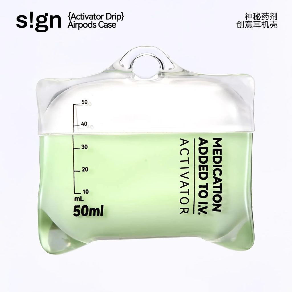 Activator S!gn Drip IV Bag AirPods Case Fluorescent