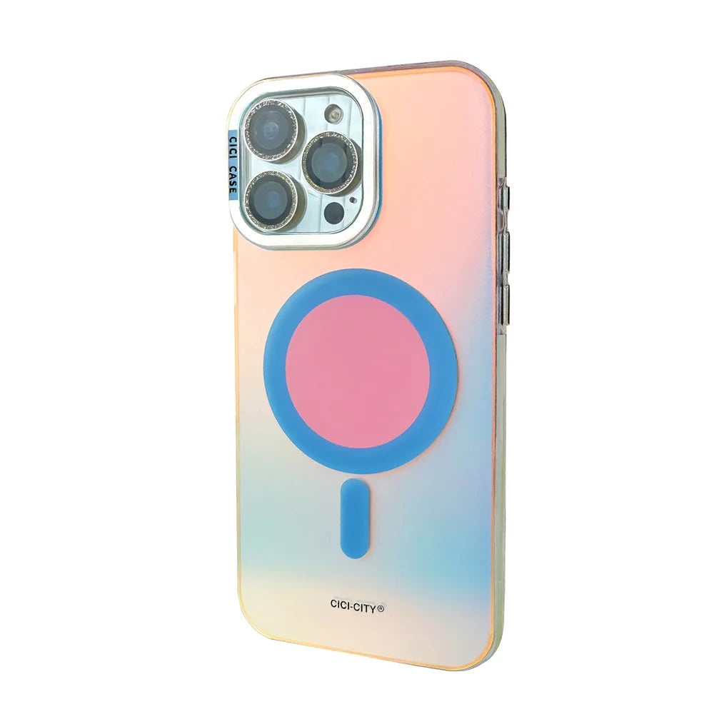 MagSafe Color Changing iPhone Case Mixed Colors Design