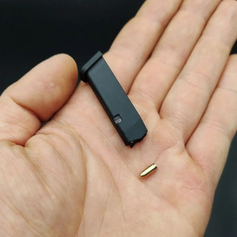 Glock G17 Metal Keychain 1:3 Scale with Magazine & Mini Bullets