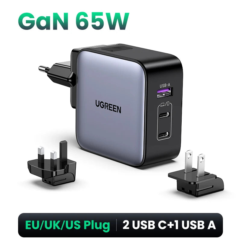 UGREEN GaN 65W Travel Adapter