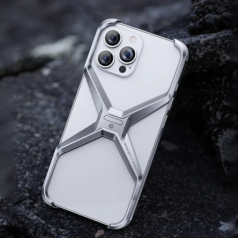 Aluminum Alloy X iPhone Case