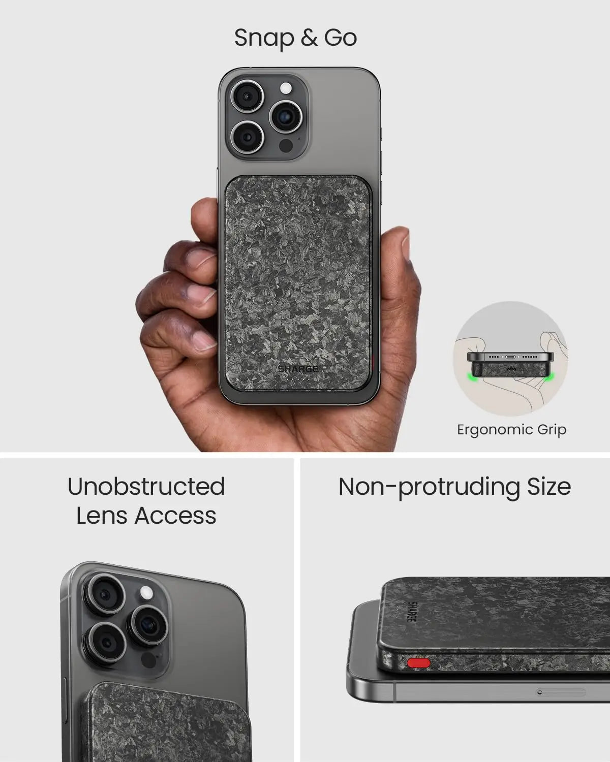 SHARGE CarbonMag Magsafe Power Bank Slim