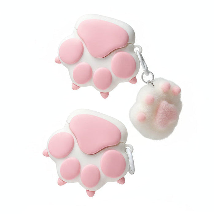 Cute Cat Paw AirPods Case 3D Silicone