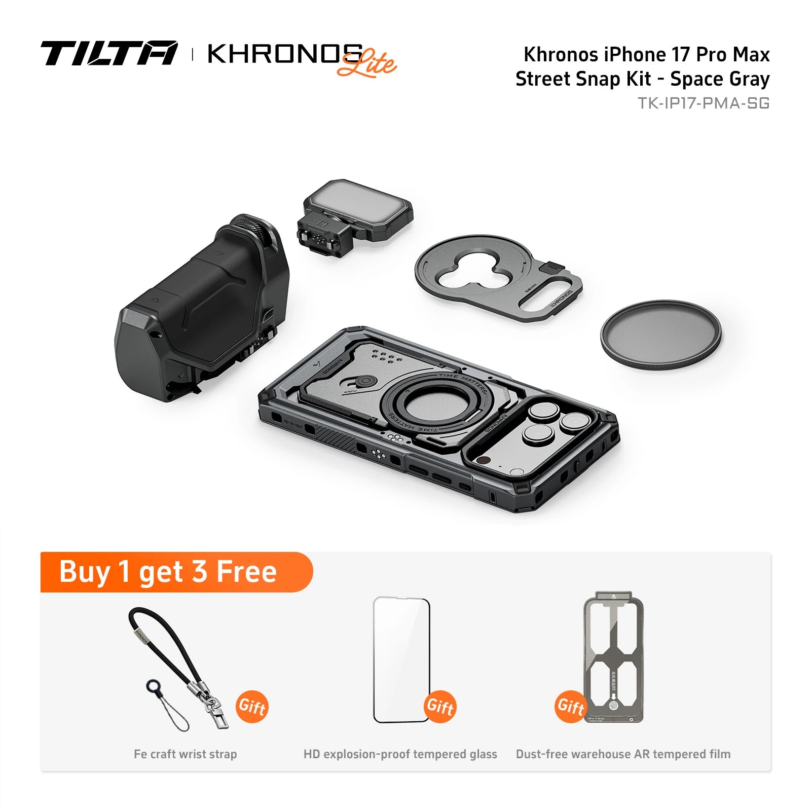 TILTA Khronos Classic Cage Kit for iPhone 17 Pro/Max Case
